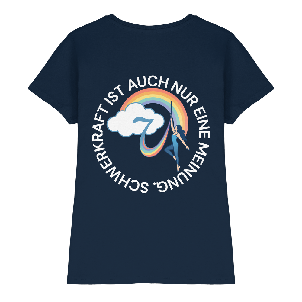 Damenshirt "Schwerkraft" - Ladies Premium Shirt – Bild 3