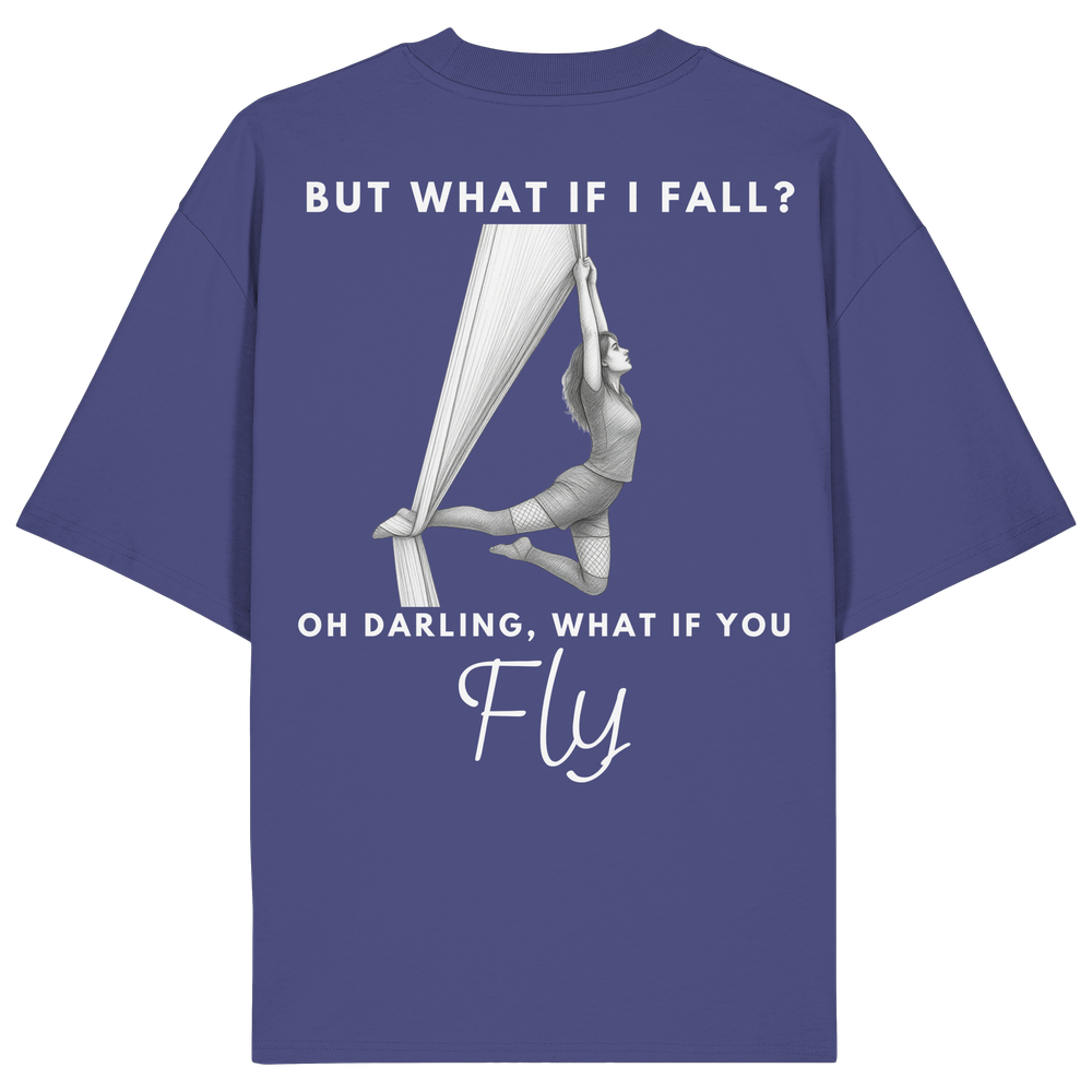 Unisex oversized "what if i fly silk" - Organic Oversize Shirt – Bild 4