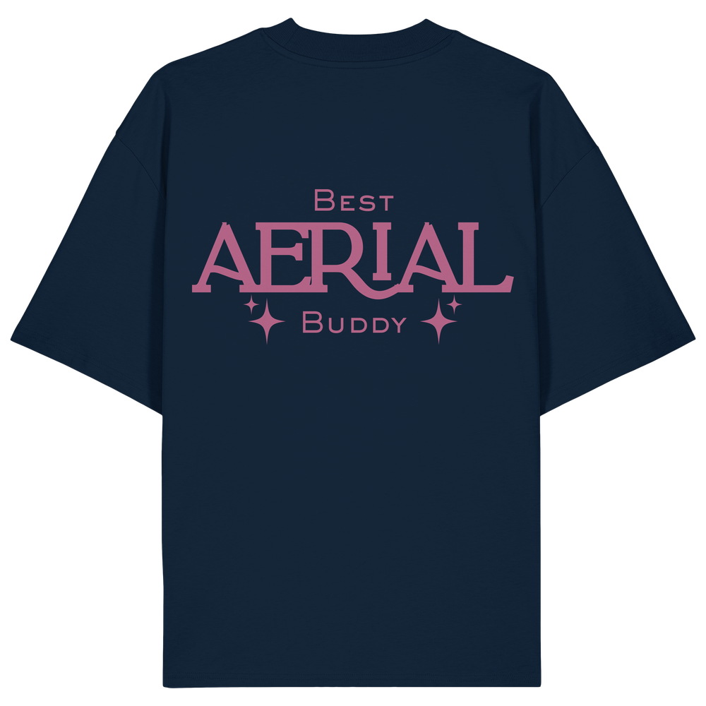 Unisex oversized "best aerial buddy" - Organic Oversize Shirt – Bild 4