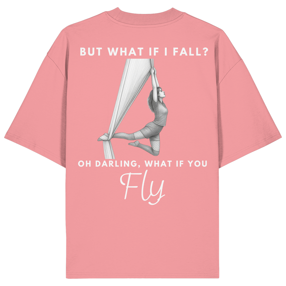 Unisex oversized "what if i fly silk" - Organic Oversize Shirt – Bild 8
