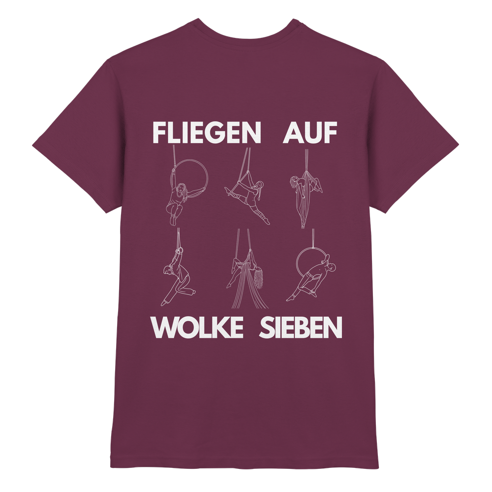 Unisex "fliegen auf wolke sieben" - Premium Shirt – Bild 4